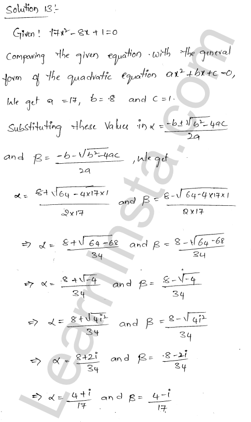 RD Sharma Class 11 Solutions Chapter 14 Quadratic Equations Ex 14.1 1.9