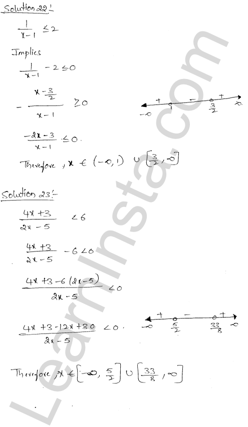 RD Sharma Class 11 Solutions Chapter 15 Linear Inequations Ex 15.1 1.10