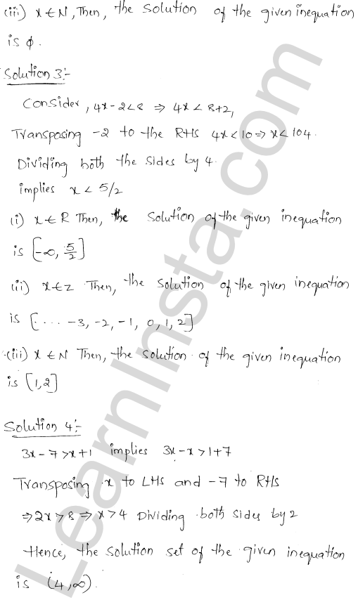 RD Sharma Class 11 Solutions Chapter 15 Linear Inequations Ex 15.1 1.2