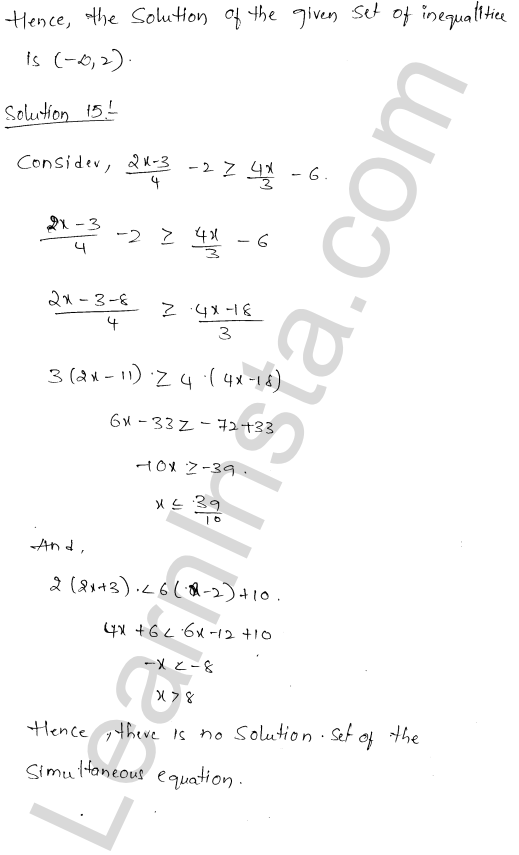 RD Sharma Class 11 Solutions Chapter 15 Linear Inequations Ex 15.2 1.8