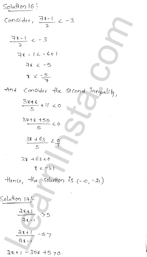 RD Sharma Class 11 Solutions Chapter 15 Linear Inequations Ex 15.2 1.9