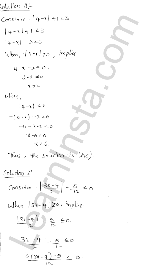 RD Sharma Class 11 Solutions Chapter 15 Linear Inequations Ex 15.3 1.2