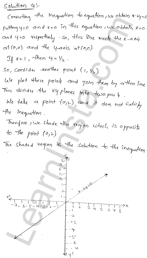 RD Sharma Class 11 Solutions Chapter 15 Linear Inequations Ex 15.5 1.4