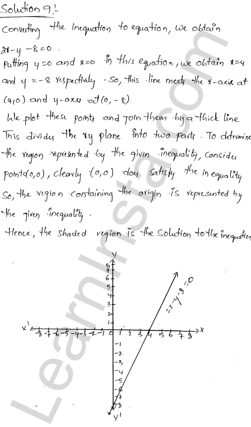 RD Sharma Class 11 Solutions Chapter 15 Linear Inequations Ex 15.5 1.9