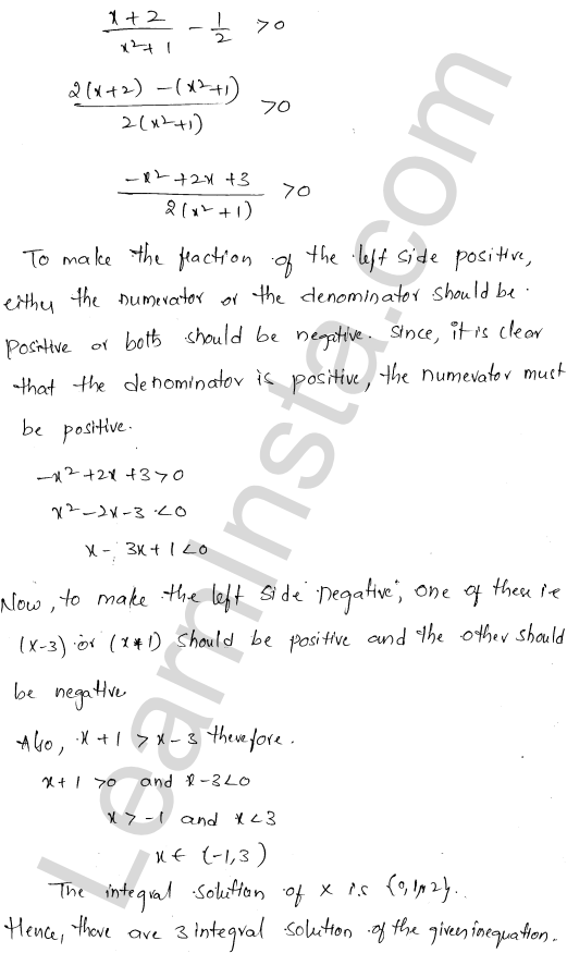 RD Sharma Class 11 Solutions Chapter 15 Linear Inequations VSAQ 1.5