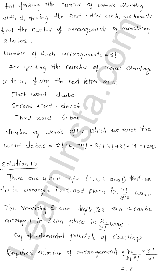 RD Sharma Class 11 Solutions Chapter 16 Permutations Ex 16.5 11