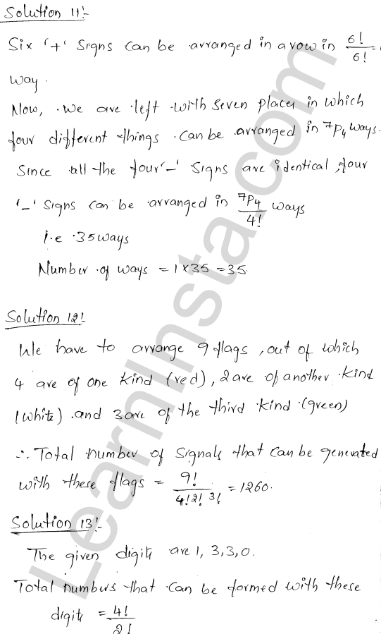 RD Sharma Class 11 Solutions Chapter 16 Permutations Ex 16.5 12