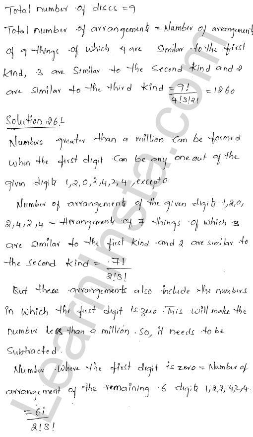 RD Sharma Class 11 Solutions Chapter 16 Permutations Ex 16.5 22