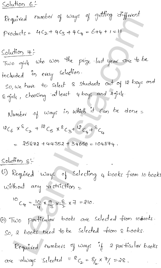 RD Sharma Class 11 Solutions Chapter 17 Combinations Ex 17.2 1.4
