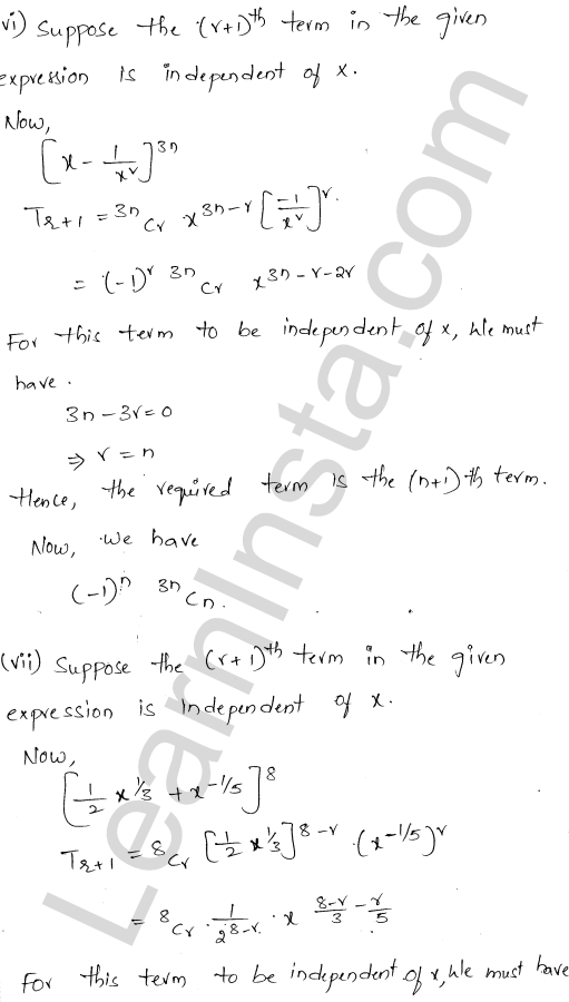 RD Sharma Class 11 Solutions Chapter 18 Binomial Theorem Ex 18.2 1.29
