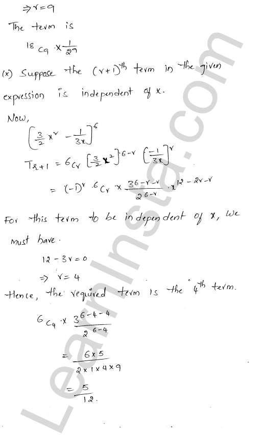 RD Sharma Class 11 Solutions Chapter 18 Binomial Theorem Ex 18.2 1.31