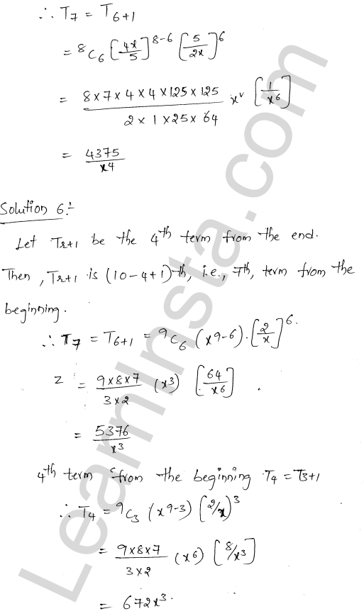 RD Sharma Class 11 Solutions Chapter 18 Binomial Theorem Ex 18.2 1.4