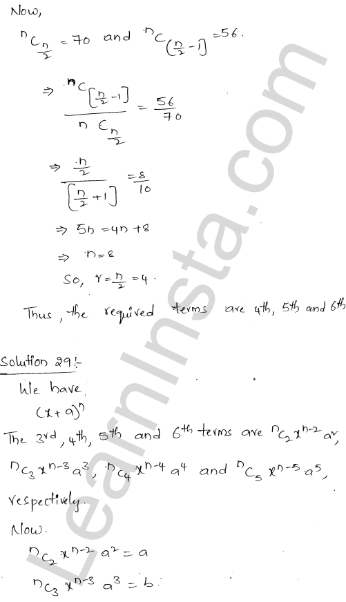 RD Sharma Class 11 Solutions Chapter 18 Binomial Theorem Ex 18.2 1.40
