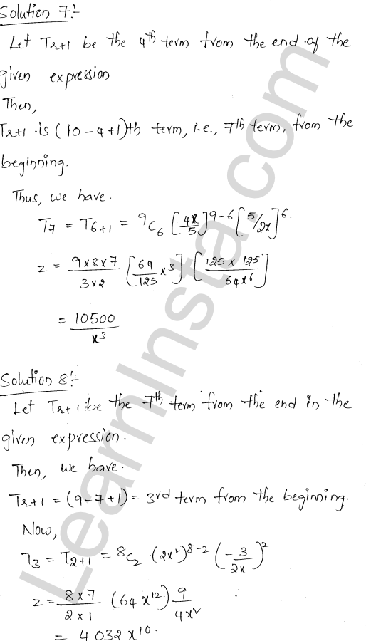 RD Sharma Class 11 Solutions Chapter 18 Binomial Theorem Ex 18.2 1.5