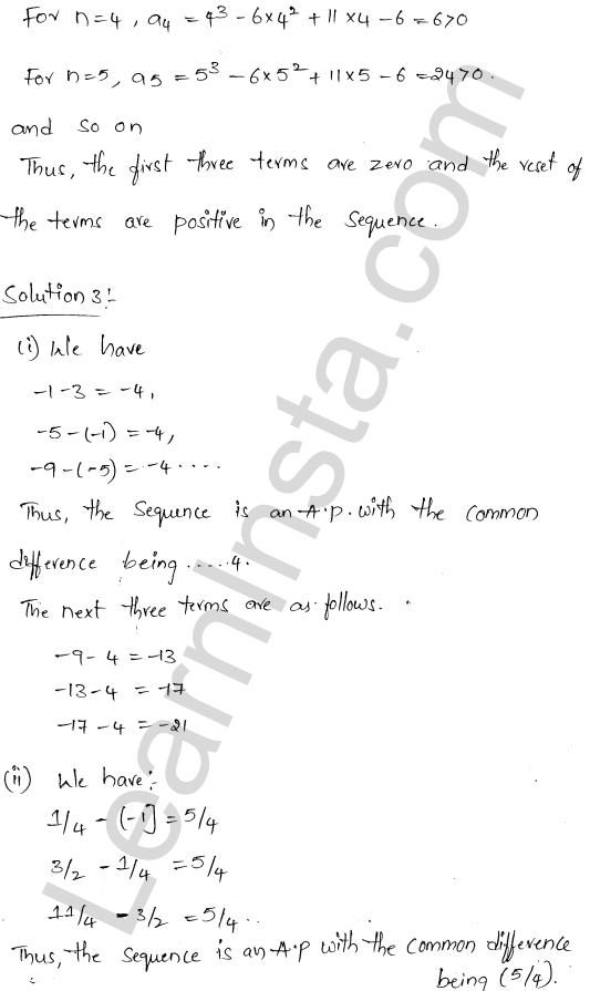 RD Sharma Class 11 Solutions Chapter 19 Arithmetic Progressions Ex 19.1 1.2