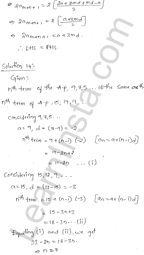 RD Sharma Class 11 Solutions Chapter 19 Arithmetic Progressions Ex 19.2 1.16