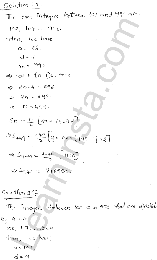 RD Sharma Class 11 Solutions Chapter 19 Arithmetic Progressions Ex 19.4 1.11