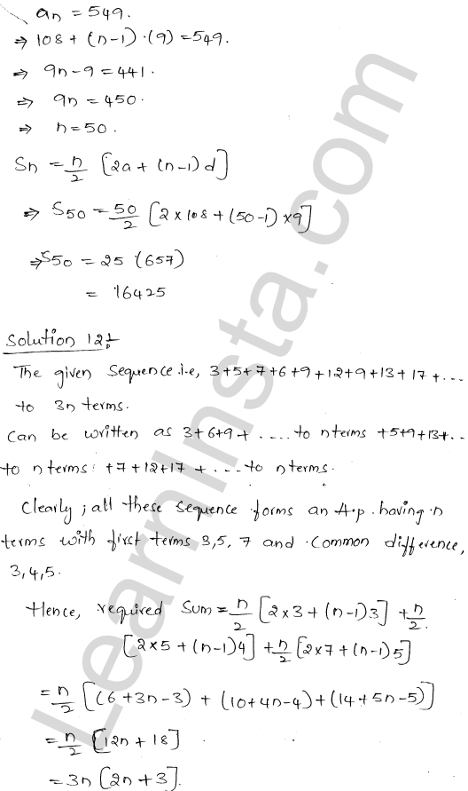 RD Sharma Class 11 Solutions Chapter 19 Arithmetic Progressions Ex 19.4 1.12