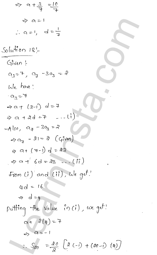 RD Sharma Class 11 Solutions Chapter 19 Arithmetic Progressions Ex 19.4 1.19