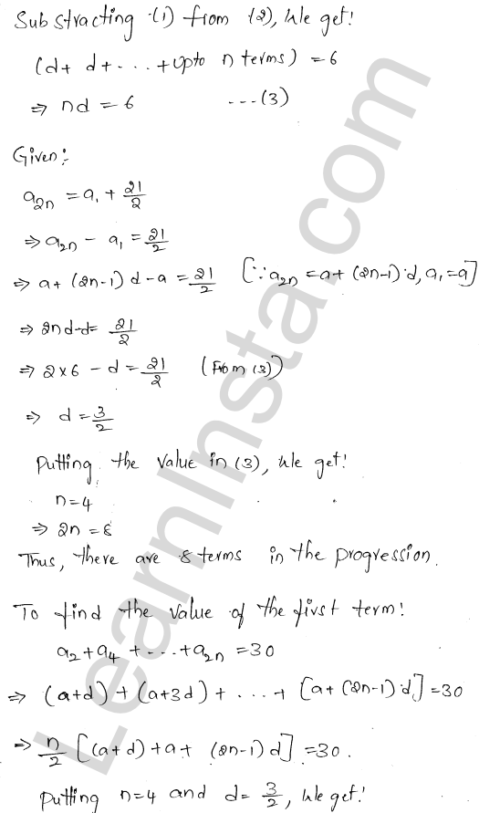 RD Sharma Class 11 Solutions Chapter 19 Arithmetic Progressions Ex 19.4 1.21