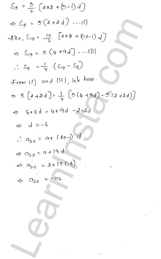 RD Sharma Class 11 Solutions Chapter 19 Arithmetic Progressions Ex 19.4 1.31