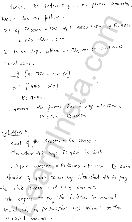RD Sharma Class 11 Solutions Chapter 19 Arithmetic Progressions Ex 19.7 1.8