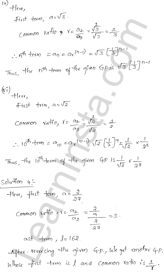 RD Sharma Class 11 Solutions Chapter 20 Geometric Progressions Ex 20.1 1.5