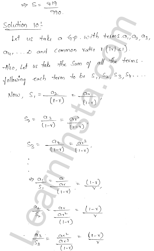RD Sharma Class 11 Solutions Chapter 20 Geometric Progressions Ex 20.4 7.1