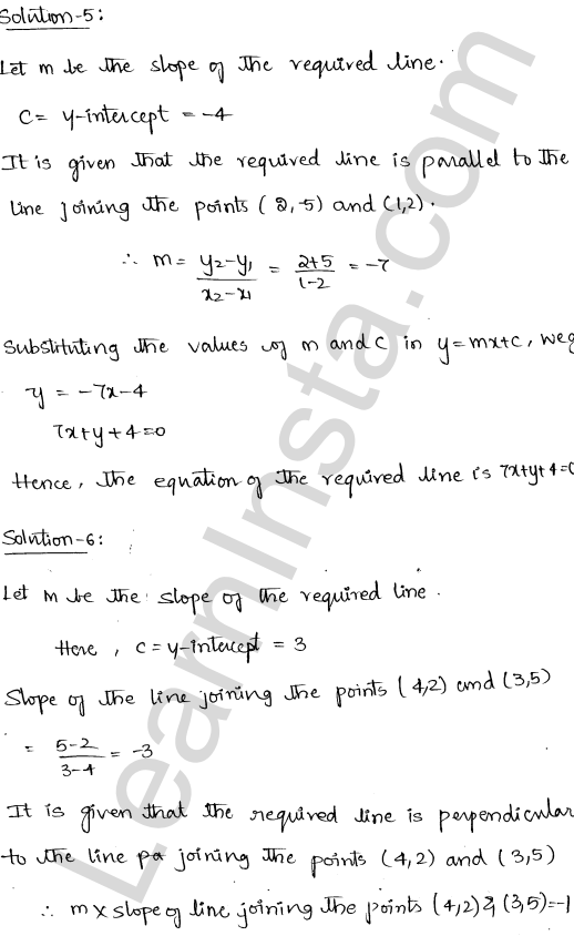RD Sharma Class 11 Solutions Chapter 23 The Straight Lines Ex 23.3 1.4