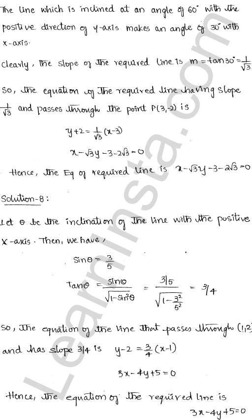 RD Sharma Class 11 Solutions Chapter 23 The Straight Lines Ex 23.4 1.7