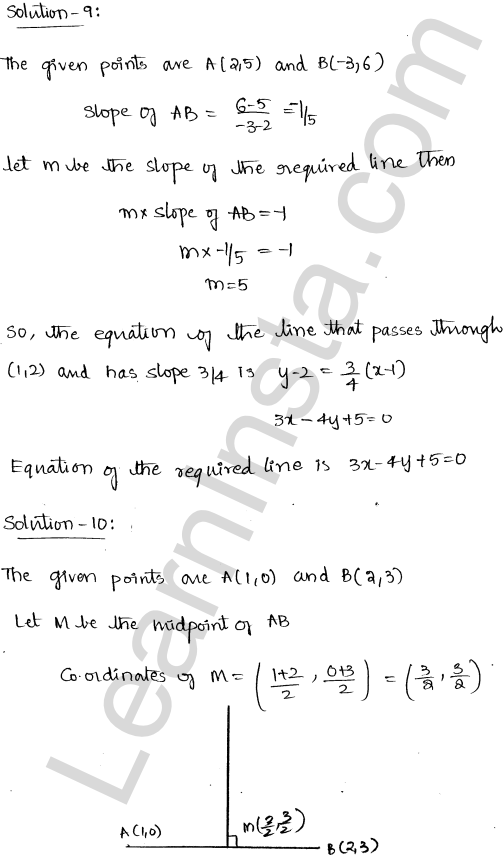 RD Sharma Class 11 Solutions Chapter 23 The Straight Lines Ex 23.4 1.8