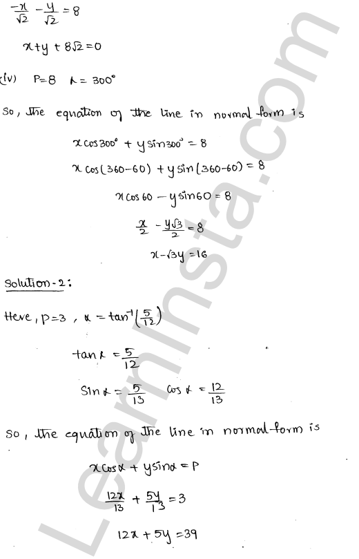 RD Sharma Class 11 Solutions Chapter 23 The Straight Lines Ex 23.7 1.2