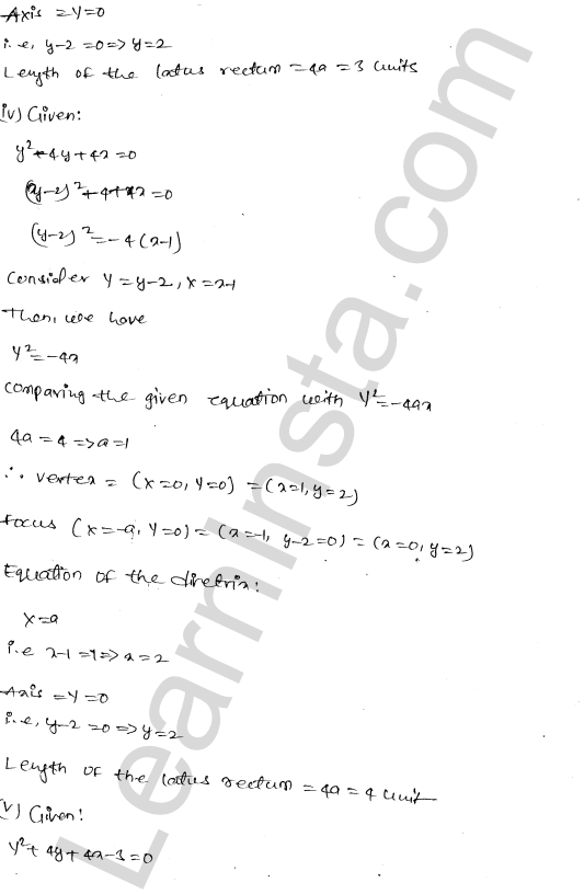 RD Sharma Class 11 Solutions Chapter 25 Parabola Ex 25.1 1.13