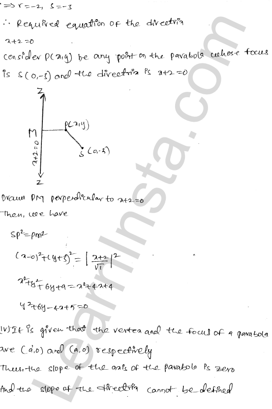 RD Sharma Class 11 Solutions Chapter 25 Parabola Ex 25.1 1.8
