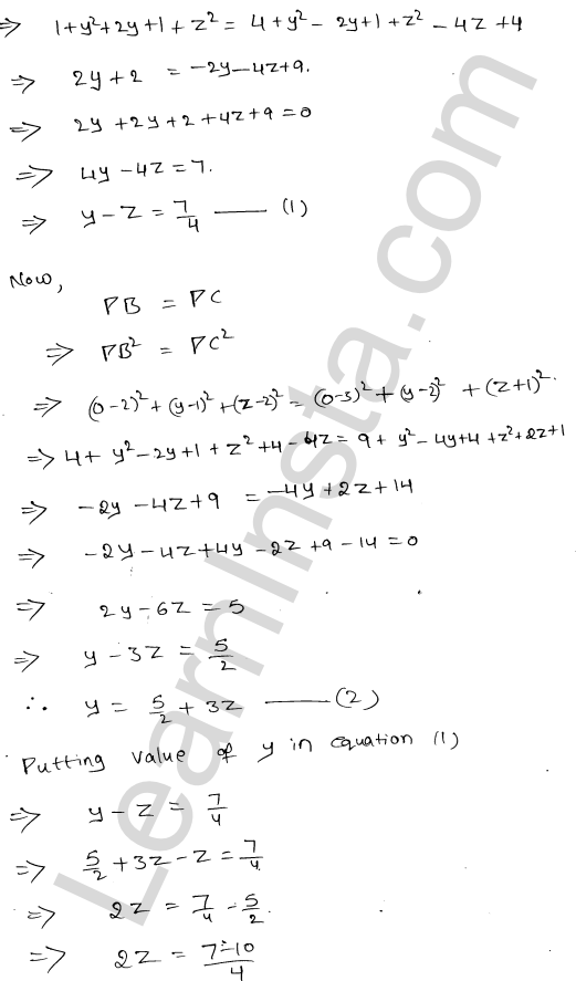 RD Sharma Class 11 Solutions Chapter 28 Introduction to 3D coordinate geometry Ex 28.2 1.6