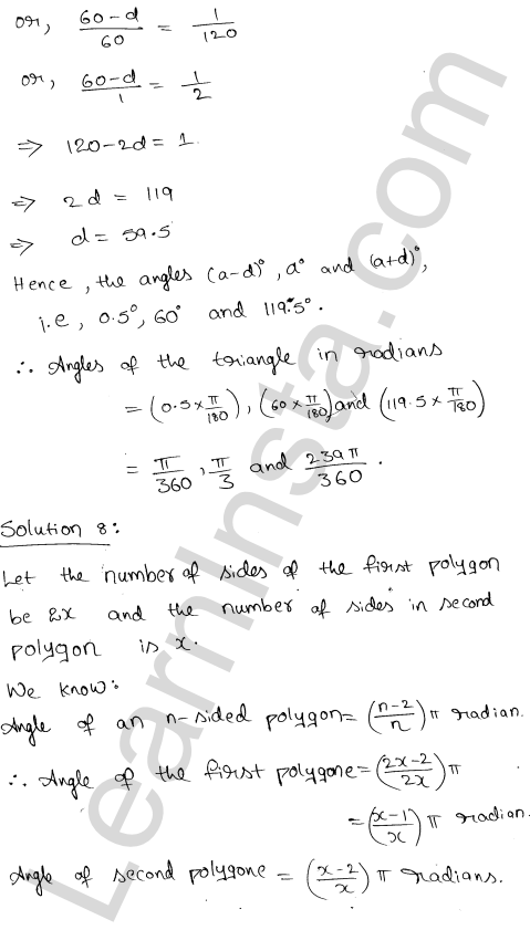 RD Sharma Class 11 Solutions Chapter 4 Measurement of Angles Ex 4.1 10