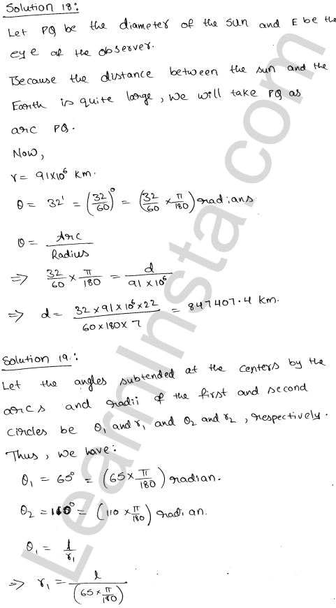RD Sharma Class 11 Solutions Chapter 4 Measurement of Angles Ex 4.1 18