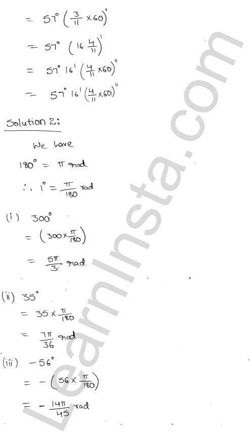 RD Sharma Class 11 Solutions Chapter 4 Measurement of Angles Ex 4.1 3