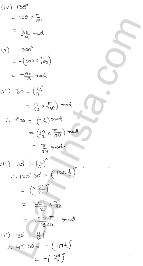 RD Sharma Class 11 Solutions Chapter 4 Measurement of Angles Ex 4.1 4