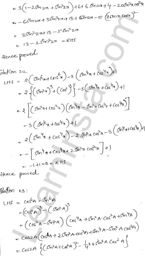 RD Sharma Class 11 Solutions Chapter 9 Trigonometric Ratios of Multiple and Submultiple Angles Ex 9.1 1.13
