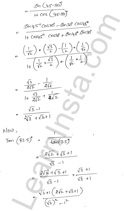 RD Sharma Class 11 Solutions Chapter 9 Trigonometric Ratios of Multiple and Submultiple Angles Ex 9.1 1.18