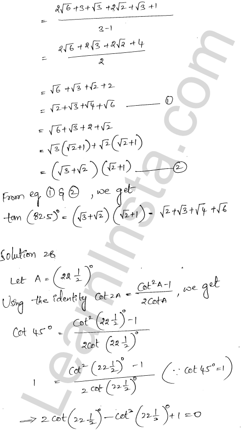 RD Sharma Class 11 Solutions Chapter 9 Trigonometric Ratios of Multiple and Submultiple Angles Ex 9.1 1.19