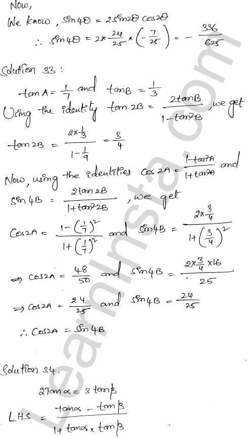 RD Sharma Class 11 Solutions Chapter 9 Trigonometric Ratios of Multiple and Submultiple Angles Ex 9.1 1.27