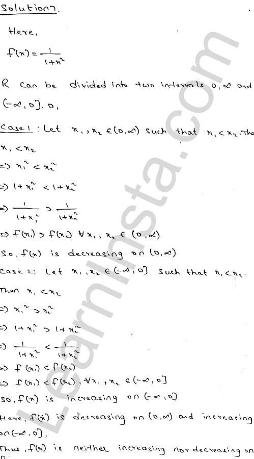 RD Sharma Class 12 Solutions Chapter 17 Increasing and Decreasing Functions Ex 17.1 1.5