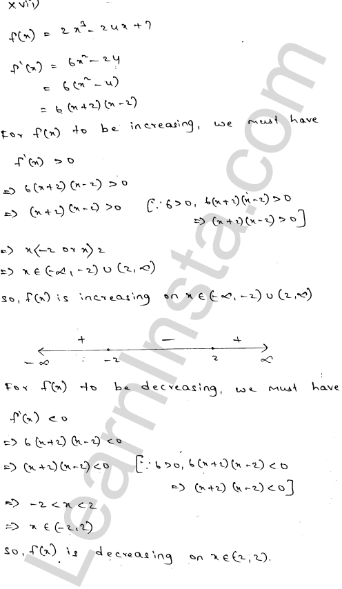 RD Sharma Class 12 Solutions Chapter 17 Increasing and Decreasing Functions Ex 17.2 1.17
