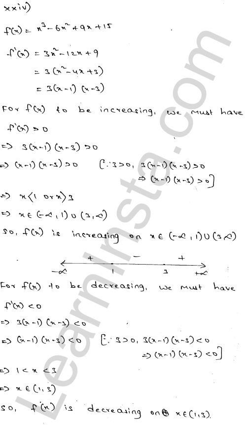 RD Sharma Class 12 Solutions Chapter 17 Increasing and Decreasing Functions Ex 17.2 1.24
