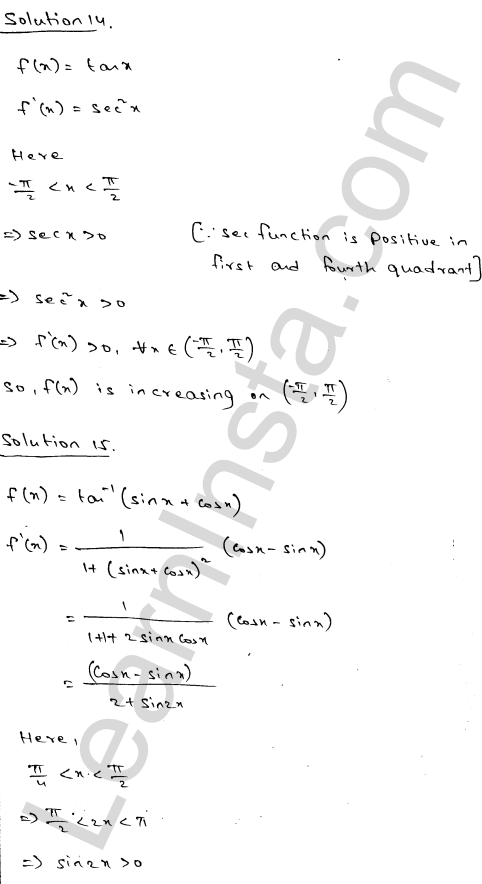 RD Sharma Class 12 Solutions Chapter 17 Increasing and Decreasing Functions Ex 17.2 1.37