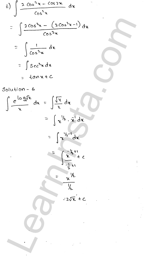 RD Sharma Class 12 Solutions Chapter 19 Indefinite Integrals Ex 19.1 1.4