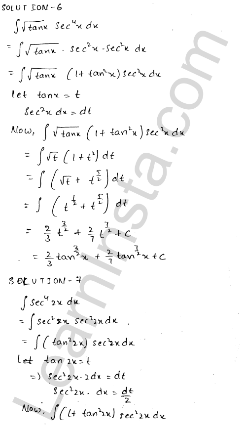 RD Sharma Class 12 Solutions Chapter 19 Indefinite Integrals Ex 19.11 1.4