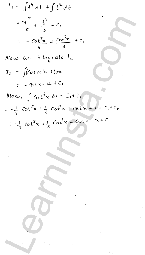 RD Sharma Class 12 Solutions Chapter 19 Indefinite Integrals Ex 19.11 1.9
